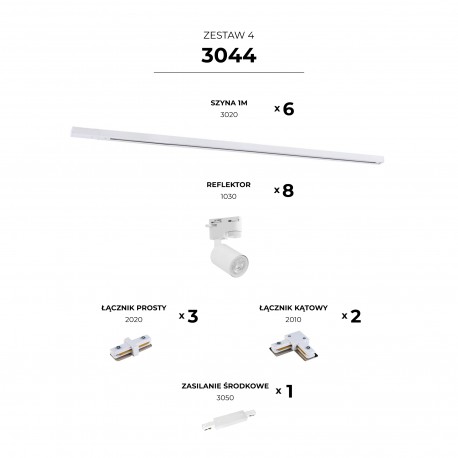 Zuma Line ZESTAW SZYNOPRZEWODY BIAŁY 3044 SZYNOPRZEWODY