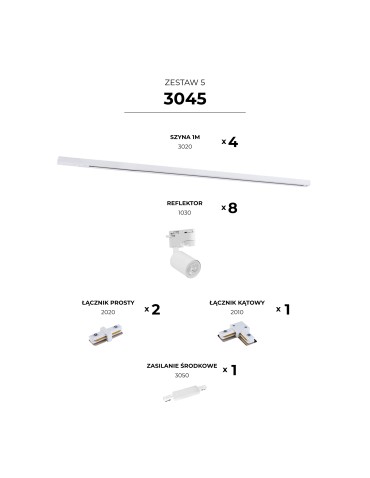 Zuma Line ZESTAW SZYNOPRZEWODY BIAŁY 3045 SZYNOPRZEWODY - produkt 2
