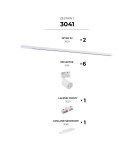 Ready-made rail kits - Zuma Line WHITE 3041 HORIZONTAL SET - product 3