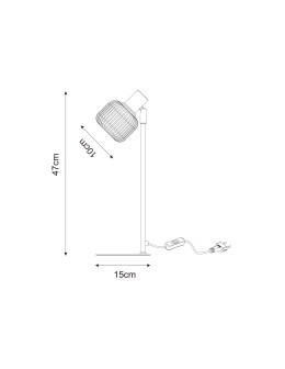 Zuma Line STEM CZARNY MAT/BIAŁY R5021009A-1T STOŁOWA - produkt 2