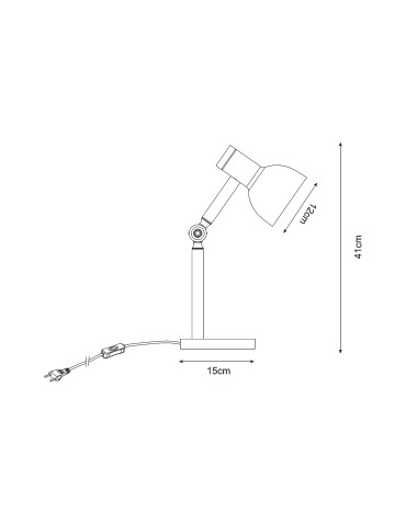 Zuma Line BALBO WHITE MAT/DREW T22004B-WH TABLE TABLE. - product 2