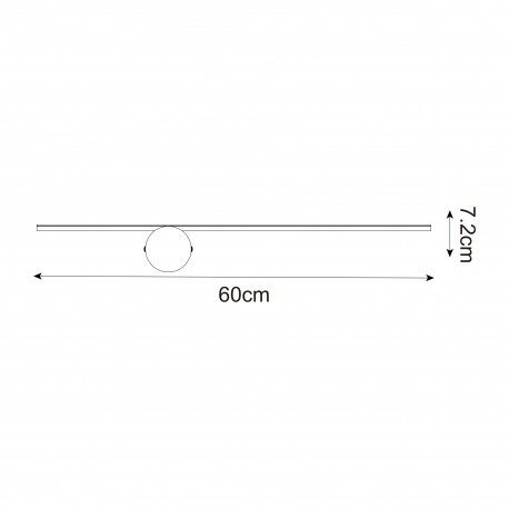 Zuma Line FAD CZARNY MAT WL22032G-L60 KINKIET