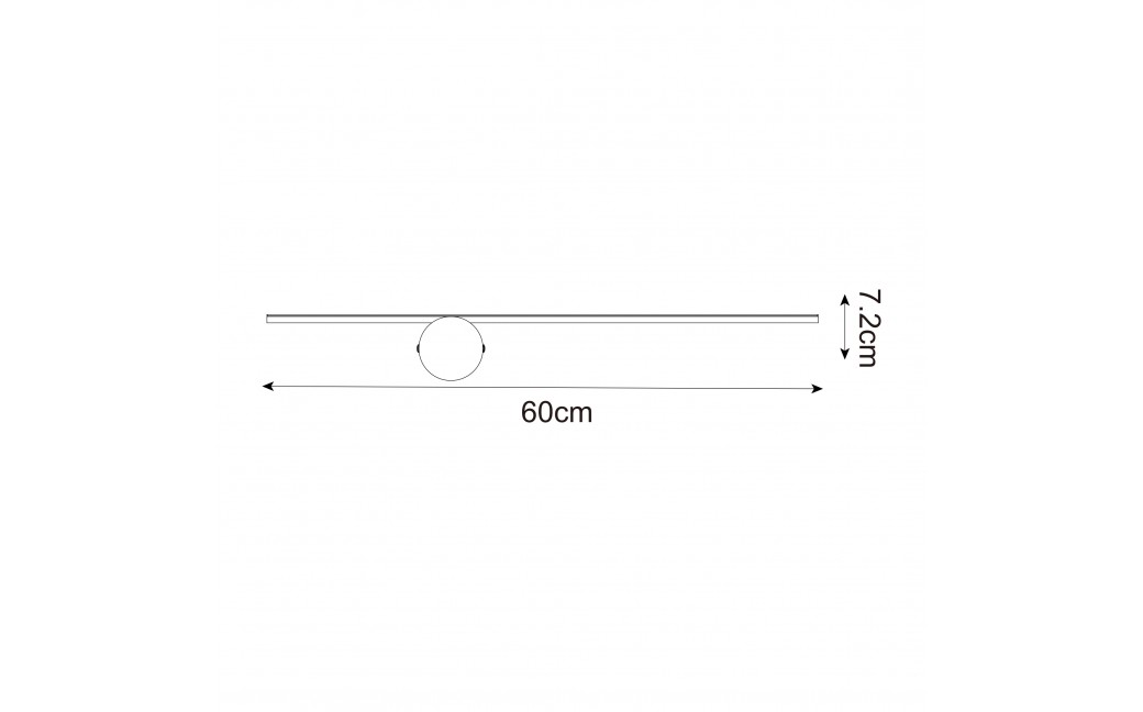 Zuma Line FAD CZARNY MAT WL22032G-L60 KINKIET