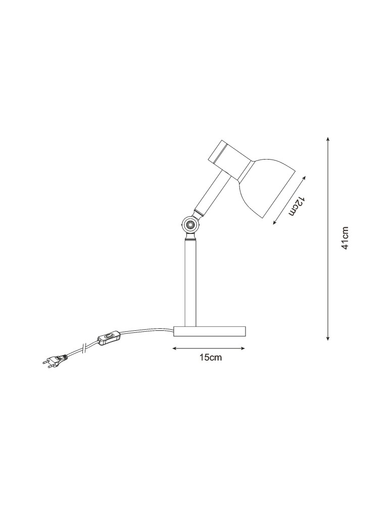 Children's table lamps - Zuma Line BALBO BLACK MAT/DREW T22004B-BL TABLE TABLE. - product kolory-swiatla.pl 2
