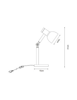 Zuma Line BALBO CZARNY MAT/DREWNO T22004B-BL STOŁOWA - produkt 2