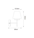 Modern wall lamps - Zuma Line REBEL CHROM WL23005EB-CH SHINKIT - product 2