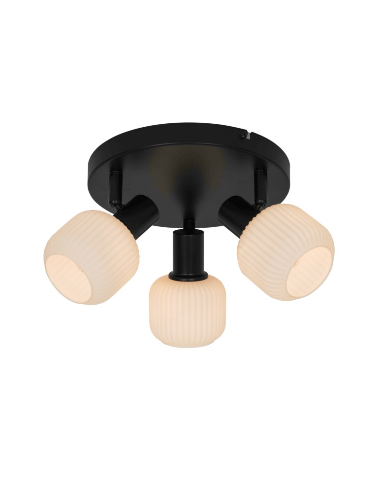 Adjustable ceiling lamps - spots - Zuma Line STEM BLACK MAT/White R5021009A-3R SPOT - product kolory-swiatla.pl 1