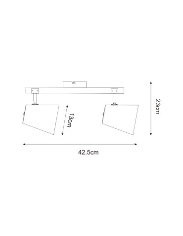 Zuma Line ELTI CZARNY/NATURALNY P22077-2TU SPOT - produkt 2