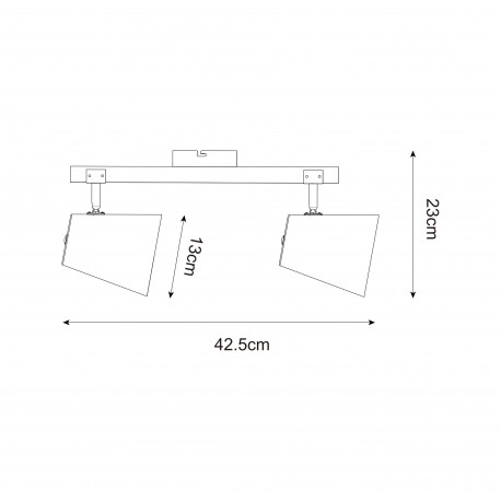 Zuma Line ELTI CZARNY/NATURALNY P22077-2TU SPOT