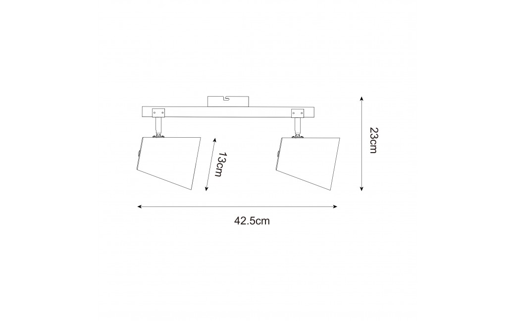 Zuma Line ELTI CZARNY/NATURALNY P22077-2TU SPOT