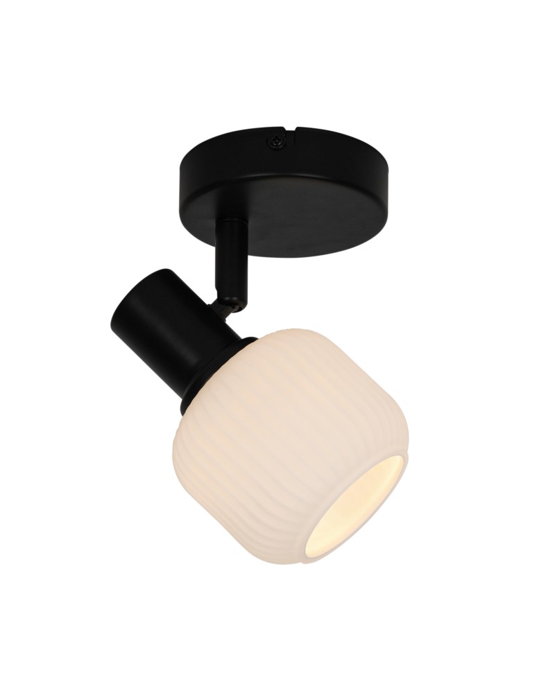Adjustable ceiling lamps - spots - Zuma Line STEM BLACK MAT/White R5021009A-1R SPOT - product kolory-swiatla.pl 1
