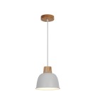 Scandinavian style pendant lamps - Zuma Line ORLO WHITE/NATURAL P21031M Pendant. - product 1