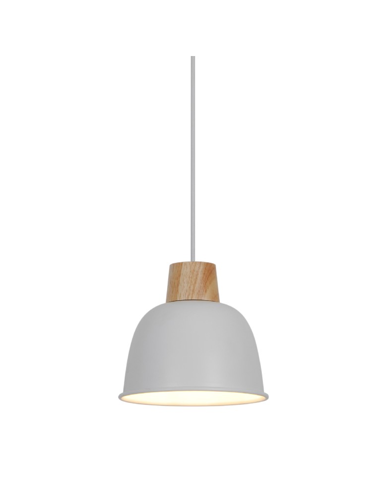 Scandinavian style pendant lamps - Zuma Line ORLO WHITE/NATURAL P21031M Pendant. - product kolory-swiatla.pl 2