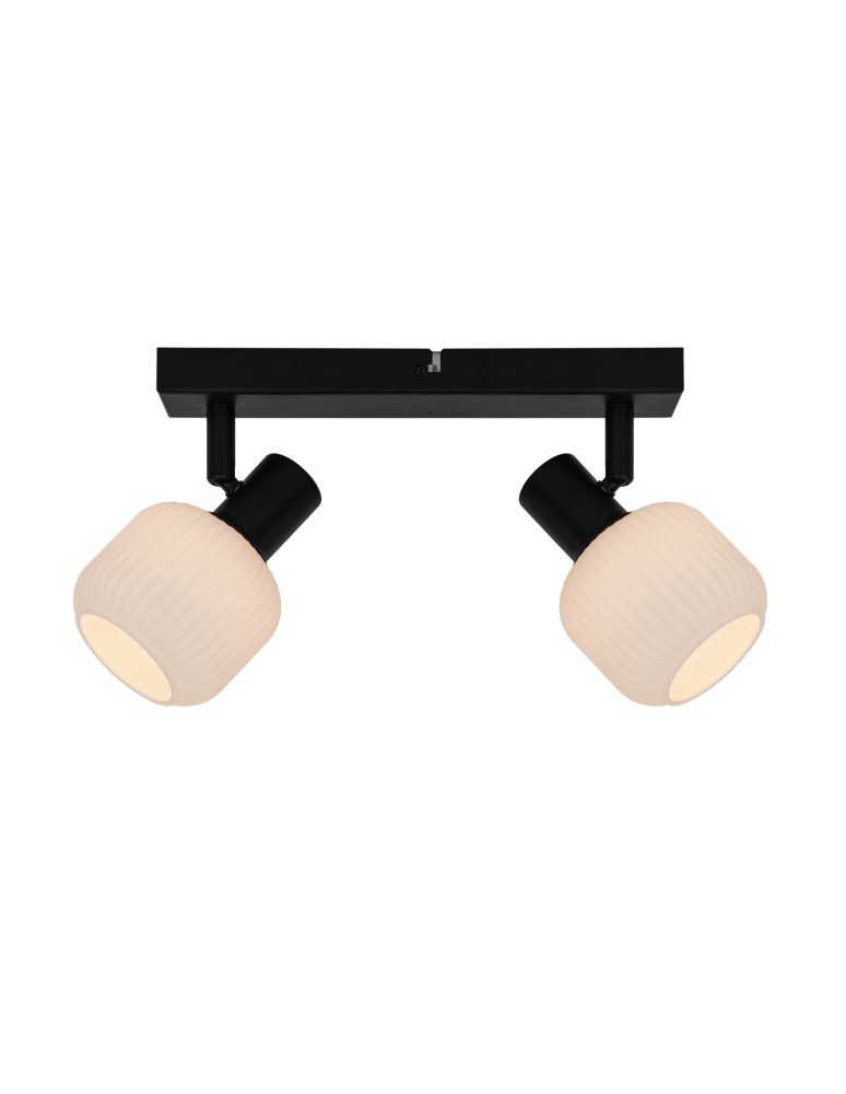 Adjustable ceiling lamps - spots - Zuma Line STEM BLACK MAT/White R5021009A-2B SPOT - product kolory-swiatla.pl 1