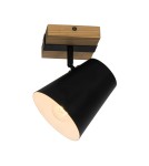Adjustable ceiling lamps - spots - Zuma Line ELTI BLACK/NATURAL P22077-1R SPOT - product 1