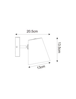 Zuma Line ELTI CZARNY/NATURALNY P22077-1R SPOT - produkt 2