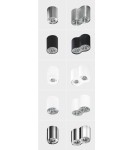 Ceiling luminaires for replaceable light source - Azzardo BROSS 2 WHITE/ALUMINIUM 2xGU10 Surface-mounted White/Aluminum AZ0784 - product 3