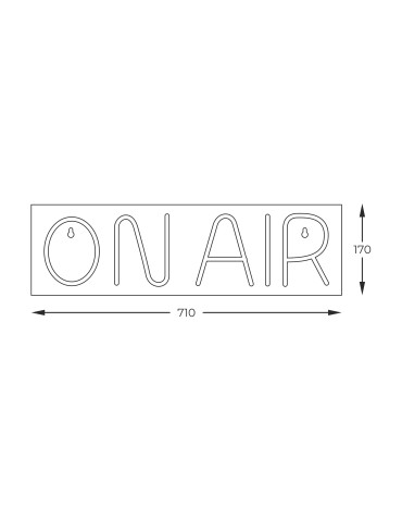 Zuma Line NEON CZERWONY FM-WN46 KINKIET - produkt 2