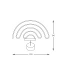 Children's table lamps - Zuma Line NEON PALE/blue/green/yellow/red FM-NB04 TABLE - product 3