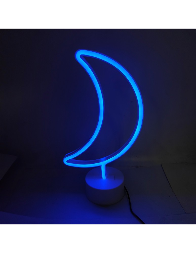 Decorative table lamps - Zuma Line NEON BLUE FM-NB27 STABLE - product kolory-swiatla.pl 2