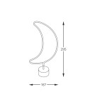 Decorative table lamps - Zuma Line NEON BLUE FM-NB27 STABLE - product 3