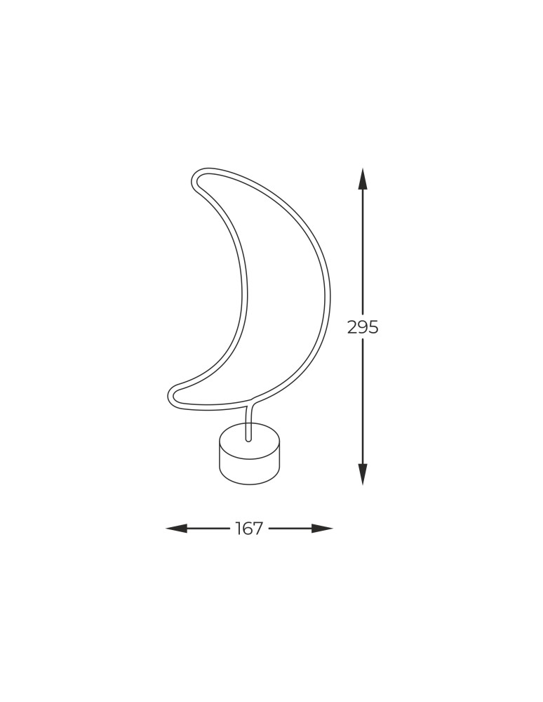 Decorative table lamps - Zuma Line NEON BLUE FM-NB27 STABLE - product kolory-swiatla.pl 3