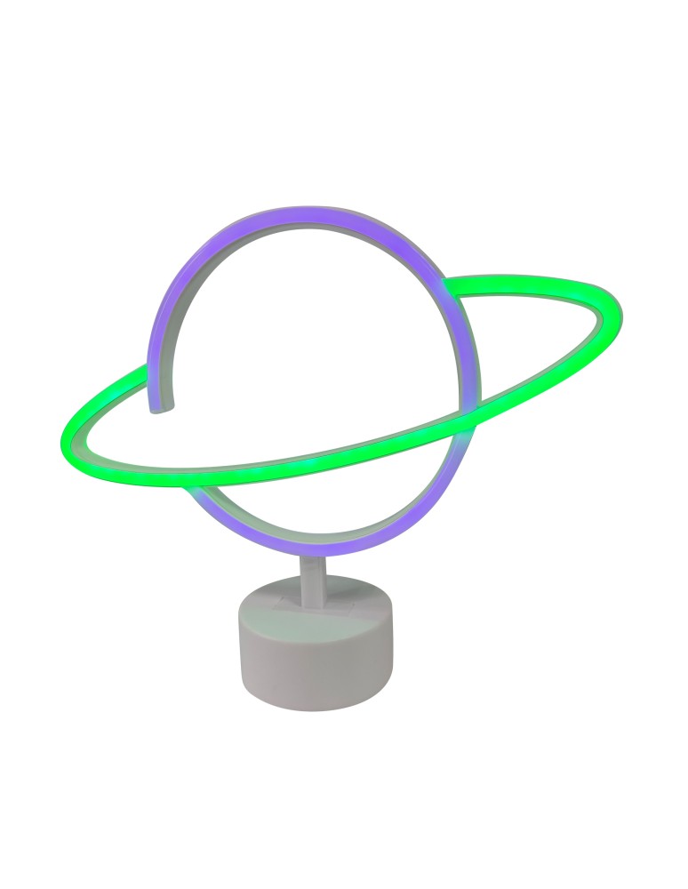 Decorative table lamps - Zuma Line NEON FIOLET/GREEN FM-NB21 TABLE TOWER - product kolory-swiatla.pl 1