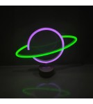 Decorative table lamps - Zuma Line NEON FIOLET/GREEN FM-NB21 TABLE TOWER - product 2