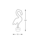 Decorative table lamps - Zuma Line NEON PUSH Pink FM-NB23 TABLE TABLE. - product 3