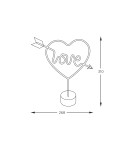 Decorative table lamps - Zuma Line NEON RED FM-JNL01 STABLE - product 2