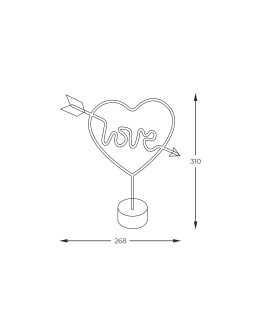 Zuma Line NEON CZERWONY FM-JNL01 STOŁOWA - produkt 2