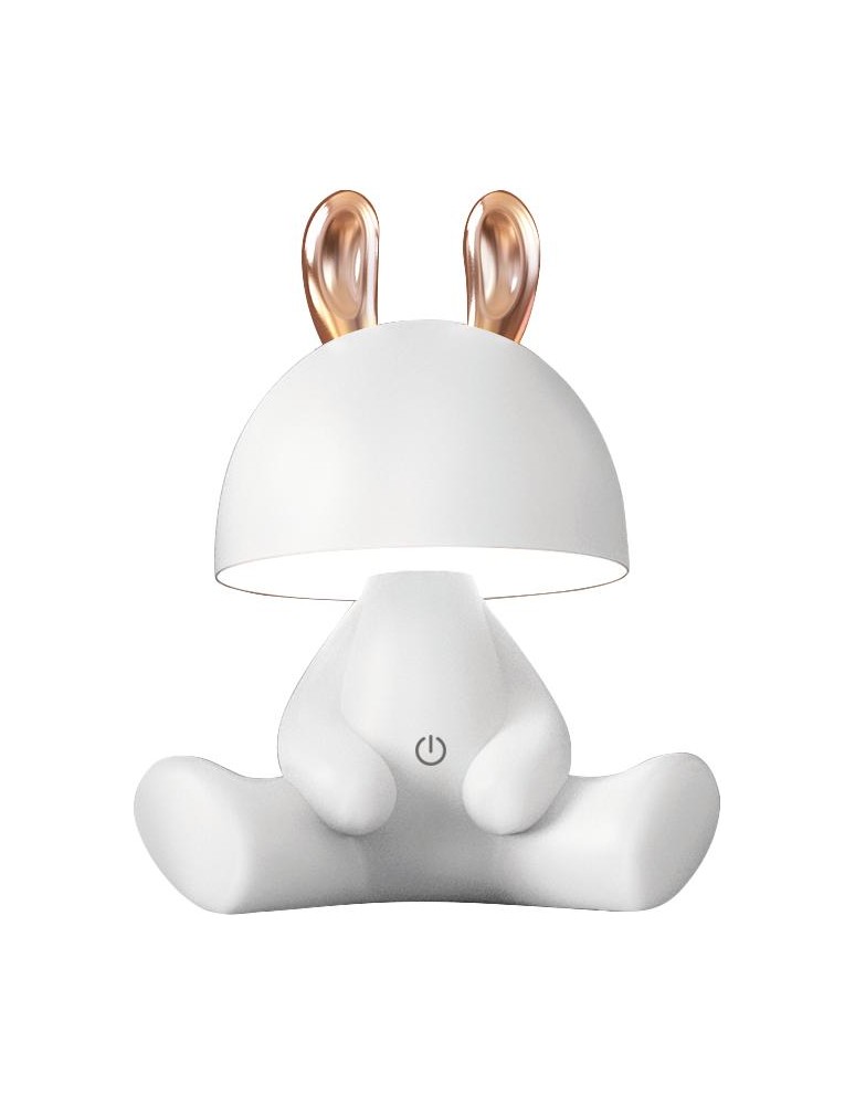 Children's table lamps - Zuma Line KING WHITE KDR-6301-WH desk lamp. - product kolory-swiatla.pl 1