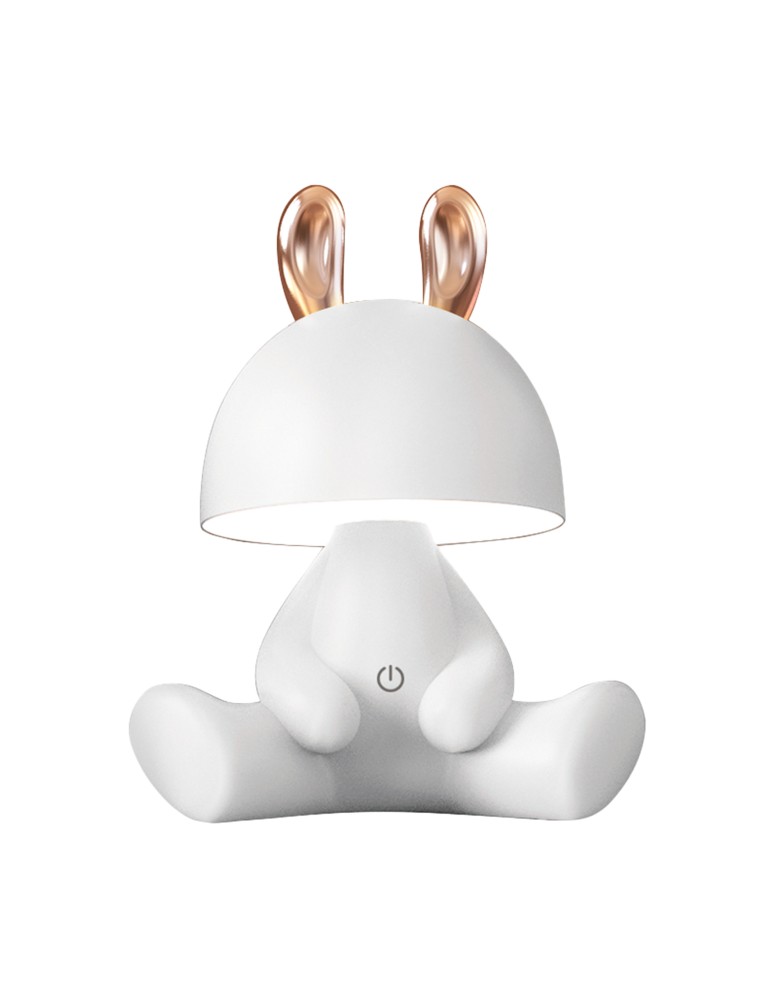 Children's table lamps - Zuma Line KING WHITE KDR-6301-WH desk lamp. - product kolory-swiatla.pl 2