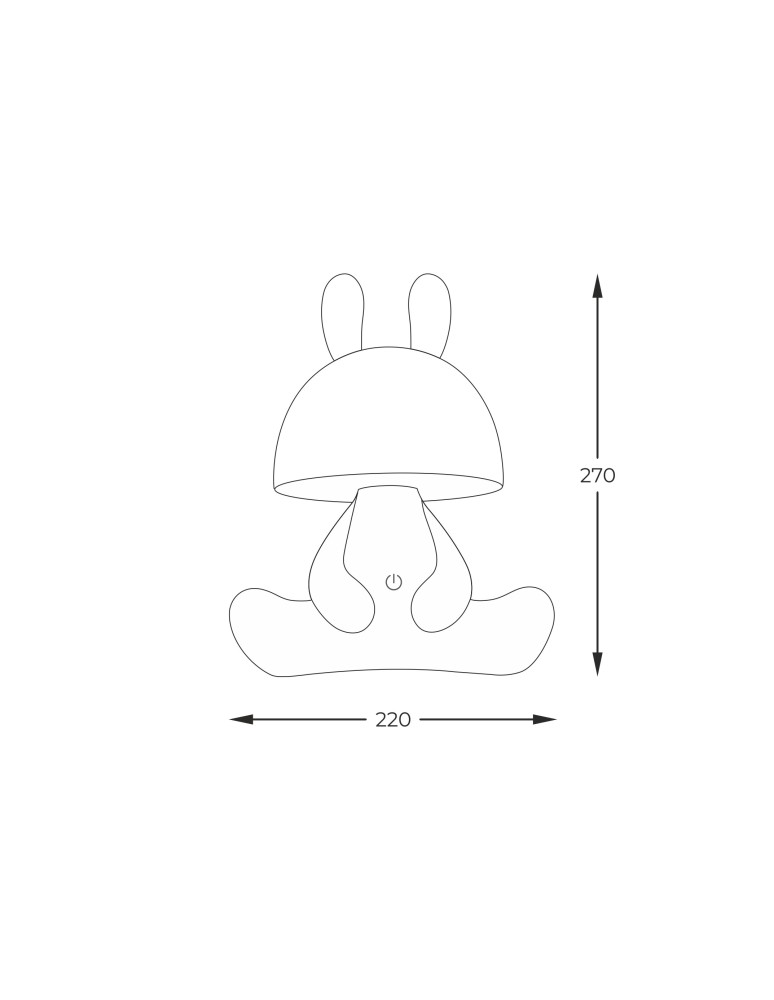 Children's table lamps - Zuma Line KING WHITE KDR-6301-WH desk lamp. - product kolory-swiatla.pl 6