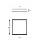 Ceiling lamps with crystals - Zuma Line BLACK MAT FM2304458S-MB SUFFOLTAGE. - product 5