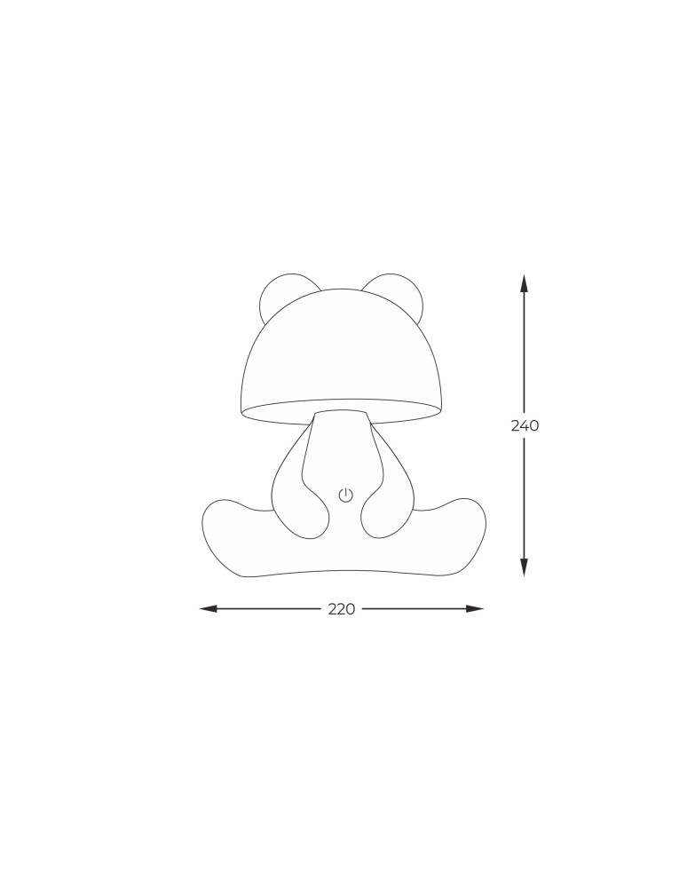 Children's table lamps - Zuma Line ROSE BLOWER KDR-6303-PK desk lamp - product kolory-swiatla.pl 3