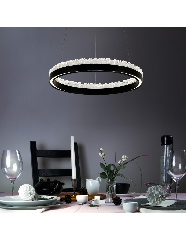 Pendant lamps circles - Zuma Line Regi BLACK MAT PD2304400R-MB Pendant. - product kolory-swiatla.pl 6