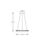 Pendant lamps circles - Zuma Line Regi BLACK MAT PD2304400R-MB Pendant. - product 7