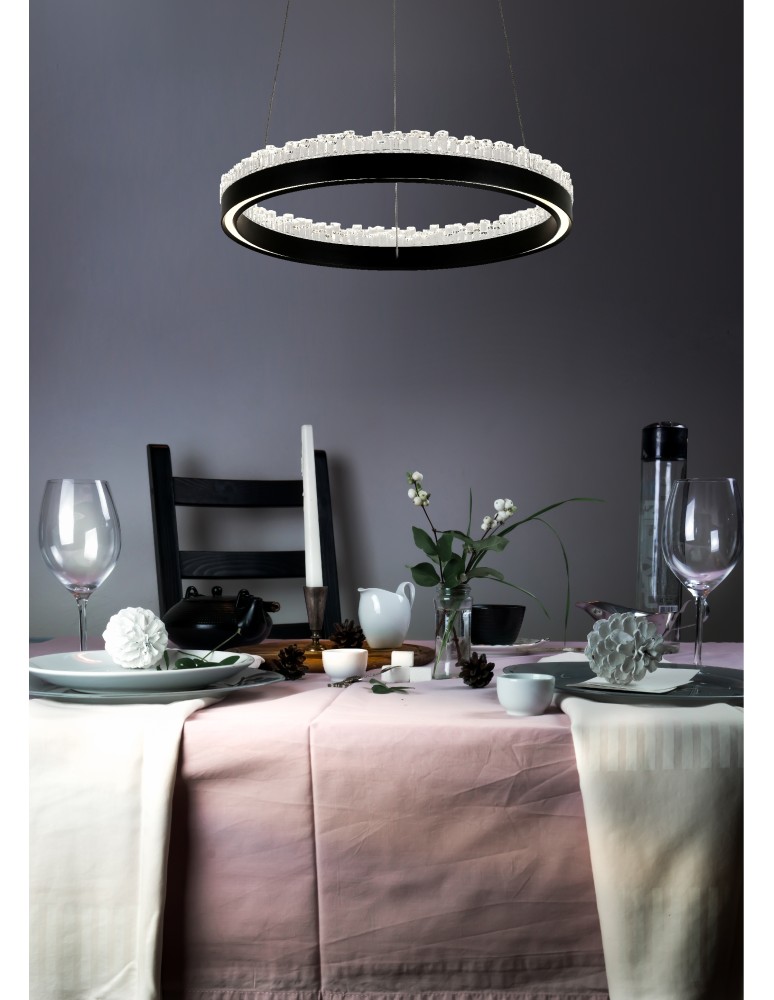 Pendant lamps circles - Zuma Line Regi BLACK MAT PD2304400R-MB Pendant. - product kolory-swiatla.pl 8