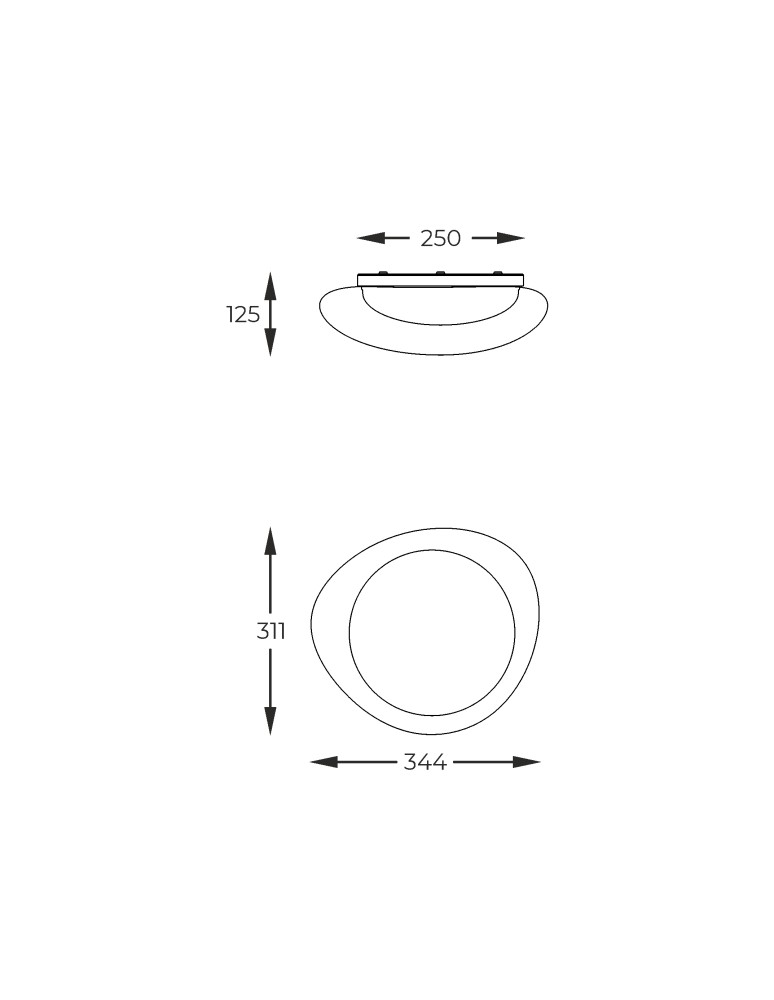 LED ceiling lamps - Zuma Line WHITE MAT FM2201001-350 SUFFOLTAGE. - product kolory-swiatla.pl 3