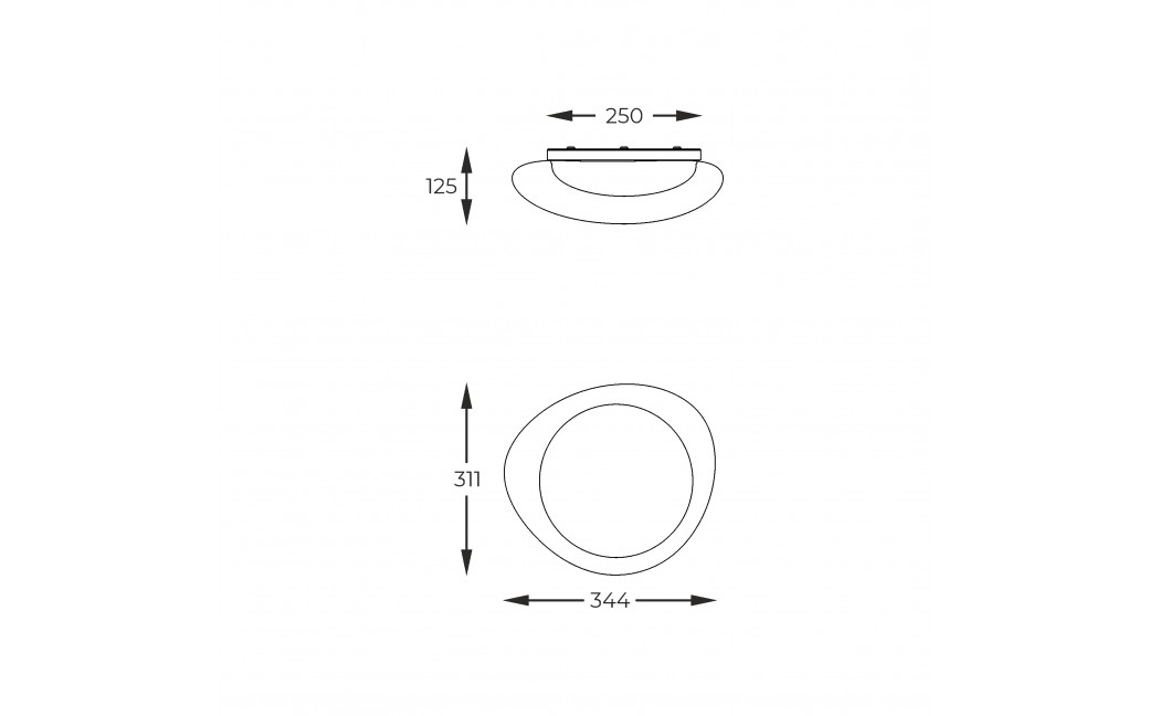 Zuma Line BIAŁY MAT FM2201001-350 SUFITOWA