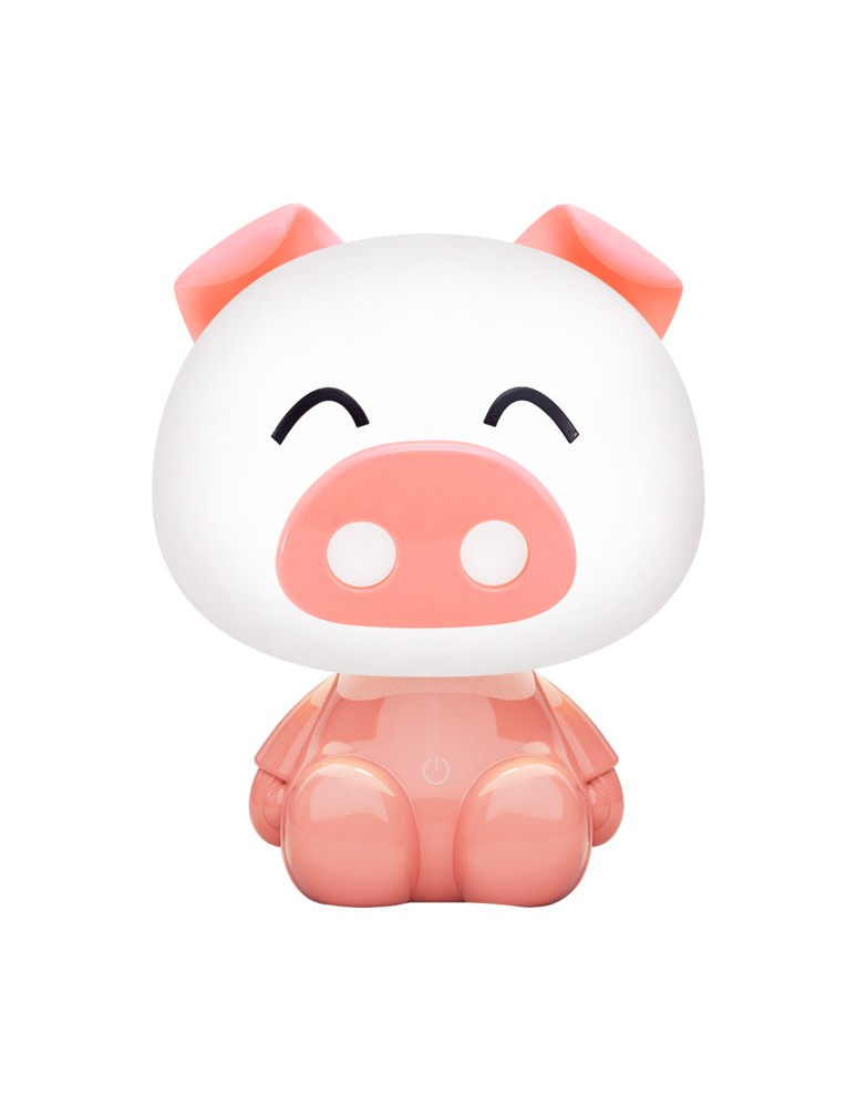 Children's table lamps - Zuma Line Pig Pink KDR-603B-PK desk lamp. - product kolory-swiatla.pl 2