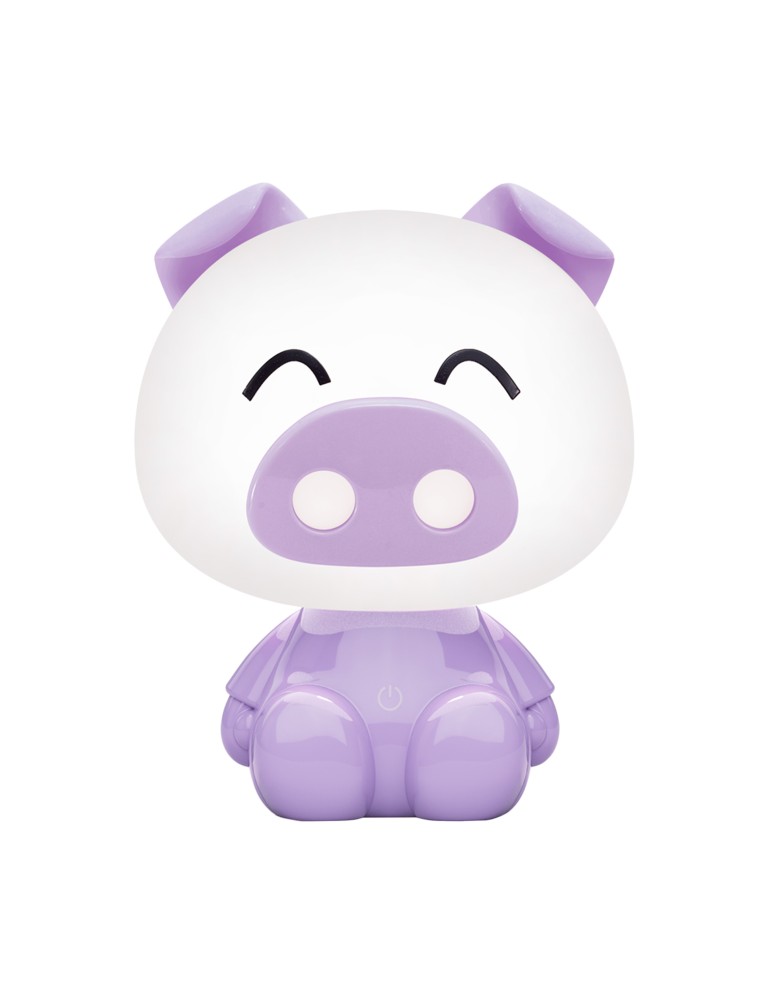 Children's table lamps - Zuma Line Piggly Purple KDR-603B-PE desk lamp. - product kolory-swiatla.pl 2
