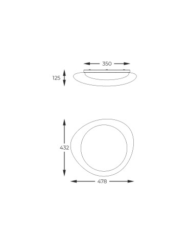 Zuma Line  BIAŁY MAT FM2201001-470 SUFITOWA - produkt 2
