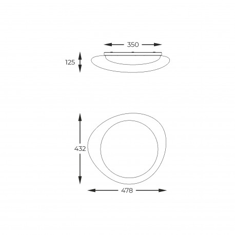 Zuma Line BIAŁY MAT FM2201001-470 SUFITOWA