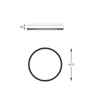 LED Plafonds - Zuma Line BLACK MAT FM2304400R-MB SUFFOLTAGE. - product 5