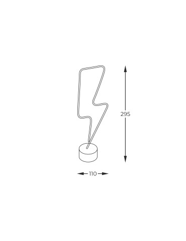 Zuma Line NEON CZERWONY FM-NB28 STOŁOWA - produkt 2