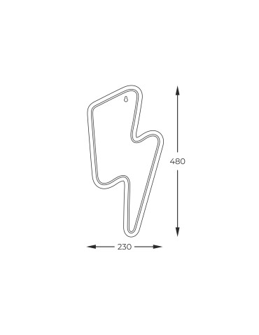 Zuma Line NEON CZERWONY FM-WN85 KINKIET - produkt 2