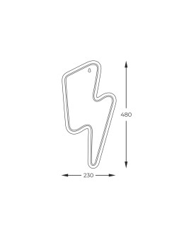 Zuma Line NEON CZERWONY FM-WN85 KINKIET - produkt 2