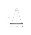 Pendant lamps circles - Zuma Line Regi BLACK MAT PD2304600R-MB Pendant. - product 2